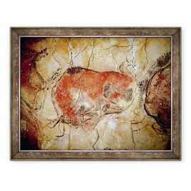 Tablou inramat - Prehistoric - Bison din pesterile Altamira, paleolitic superior - - Roveli