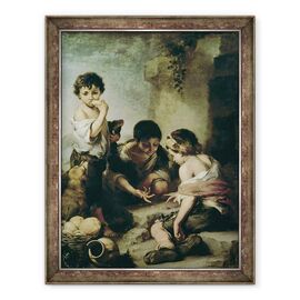 Tablou inramat - Bartolome Esteban Murillo - Boys joc zaruri - - Roveli