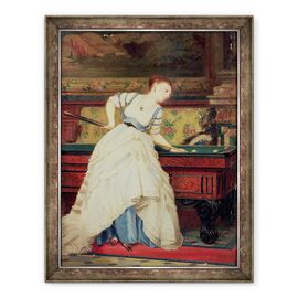 Tablou inramat - Charles Edouard Boutibonne - Jocul de biliard - - Roveli