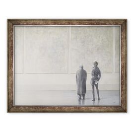 Tablou inramat - Lincoln Seligman - Barbat si femeie intr-o galerie de arta - - Roveli