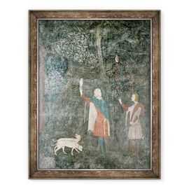 Tablou inramat - Scoala franceza - Un domn Hawking, de la Camera Cerbilor - - Roveli