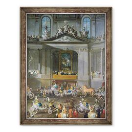 Tablou inramat - Martin II Mytens - Scoala de Calarie de Iarna I - - Roveli