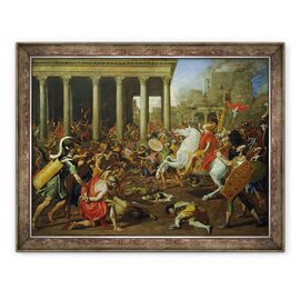 Tablou inramat - Nicolas Poussin - Distrugerea templelor din Ierusalim de catre Titus - - Roveli