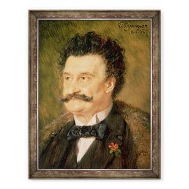 Tablou inramat - Eduard von Grutzner - Johann Strauss cel Tanar - - Roveli