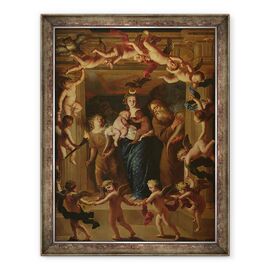 Tablou inramat - Jan van Hoecke - Alegorie de noapte - - Roveli