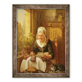 Tablou inramat - J.L. Dyckmans - Vechiul Lacemaker - - Roveli