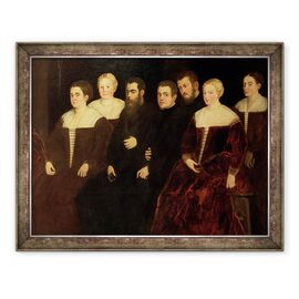 Tablou inramat - Jacopo Robusti Tintoretto - 00409 sapte membri ai familiei Soranzo - - Roveli