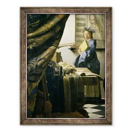 Tablou inramat - Jan Vermeer - Studioul artistului - - Roveli