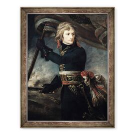 Tablou inramat - Baron Antoine Jean Gros - Generalul Bonaparte 1769-1821 pe podul de la Arcole - - Roveli