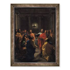 Tablou inramat - Nicolas Poussin - Hristos Instituirea Euharistiei sau Cina cea de Taina - - Roveli