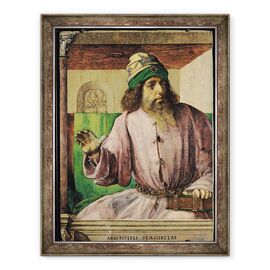 Tablou inramat - Joos van Gent - Portretul lui Aristotel 384-322 i.Hr. - - Roveli