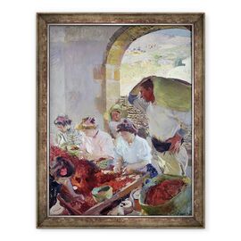 Tablou inramat - Joaquin Sorolla y Bastida - Pregatirea strugurilor uscati - - Roveli