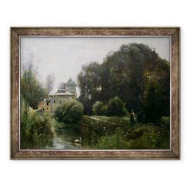 Tablou inramat - Jean Baptiste Camille Corot - Suvenir de la Villa Borghese - - Roveli