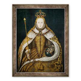 Tablou inramat - scoala engleza - Queen Elizabeth I - - Roveli