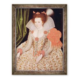 Tablou inramat - Marcus Gheeraerts - Printesa Elisabeta, fiica lui James I - - Roveli