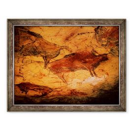 Tablou inramat - Prehistoric - Bizonul din pesterile din Altimira - - Roveli