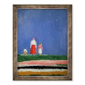 Tablou inramat - Kazimir Severinovich Malevich - Trei figuri - - Roveli