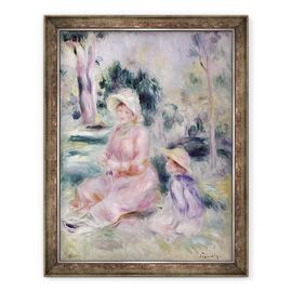 Tablou inramat - Pierre Auguste Renoir - Madame Renoir si fiul ei Pierre - - Roveli