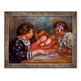 Tablou inramat - Pierre Auguste Renoir - Lectia - - Roveli