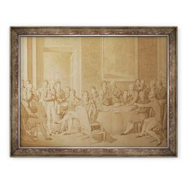 Tablou inramat - Jean-Baptiste Isabey - Congresul de la Viena - - Roveli