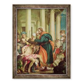 Tablou inramat - Veronese - Miracolul Sfantului Barnaba - - Roveli
