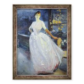 Tablou inramat - Paul Albert Besnard - Portretul Sotiei Artistului, Madame Roger Jourdain - - Roveli
