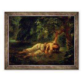 Tablou inramat - Ferdinand Victor Eugene Delacroix - Moartea lui Ophelia - - Roveli