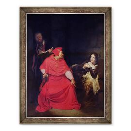 Tablou inramat - Hippolyte Delaroche - Ioana dArc 1412-31 si Cardinalul de Winchester in 1431 - - Roveli