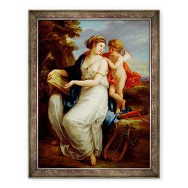 Tablou inramat - Angelica Kauffmann - Sappho inspirat de dragoste - - Roveli
