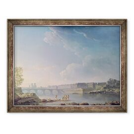 Tablou inramat - Alexandre Jean Noel - Ile Saint-Louis si Pont de la Tournelle - - Roveli