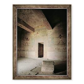 Tablou inramat - Egyptian 12th Dynasty - Mormantul lui Khnumhotep III cu picturi murale care arata Khnumhotep si sotia sa pescuit si pasari in mlastina papirus - - Roveli
