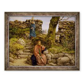Tablou inramat - William Dyce - Femeia din Samaria - - Roveli