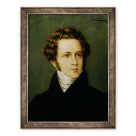 Tablou inramat - Scoala Italiana - Portret De Vincenzo Bellini - - Roveli