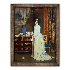 Tablou inramat - Charles Baugniet - Indecizie - - Roveli