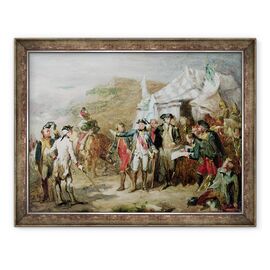 Tablou inramat - Louis Charles Auguste Couder - Schita pentru Batalia de la Yorktown, 1-17 octombrie 1781 - - Roveli