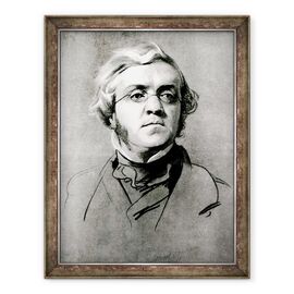 Tablou inramat - Samuel Laurence - William Makepeace Thackeray 1811-63 ulei pe panza - - Roveli