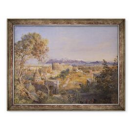 Tablou inramat - Samuel Palmer - O vedere a Romei Antice - - Roveli