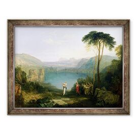 Tablou inramat - Joseph Mallord William Turner - Lacul Avernus, Aenea si Sibilul Cumaean - - Roveli