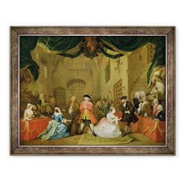 Tablou inramat - William Hogarth - Opera Cersetorului, Scena III, Actul XI - - Roveli