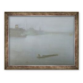 Tablou inramat - James Abbott McNeill Whistler - Tamisa - Nocturne in albastru si argint - - Roveli