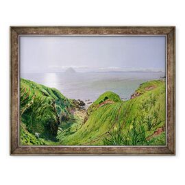 Tablou inramat - William Bell Scott - O vedere de Ailsa Craig si Insula Arran - - Roveli