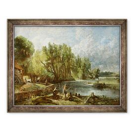 Tablou inramat - John Constable - Tinerii Waltonieni - Stratford Mill - - Roveli