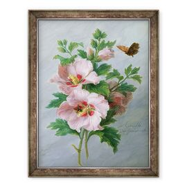 Tablou inramat - Cornelis van Spaendonck - Hibiscus impotriva unei muchii de marmura - - Roveli