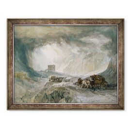 Tablou inramat - Joseph Mallord William Turner - Snowstorm, Mont Cenis - - Roveli