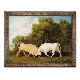 Tablou inramat - George Stubbs - Lupta tauri - - Roveli