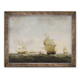 Tablou inramat - Charles Brooking - Transport in Canalul Manecii - - Roveli