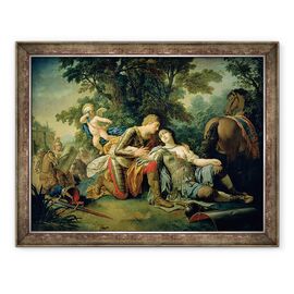 Tablou inramat - Louis Jean Francois I Lagrenee - Tancred si Clorinda - - Roveli