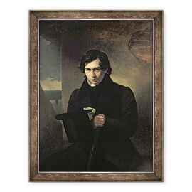 Tablou inramat - Aleksandr Pavlovich Bryullov - Portretul autorului rus Nestor Kukolnik 1809-1868 - - Roveli