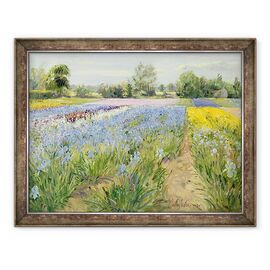 Tablou inramat - Timothy Easton - Tabla de sah Floral - - Roveli