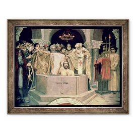 Tablou inramat - Victor Mikhailovich Vasnetsov - Botezul Marelui Duce Vladimir c.956-1015 - - Roveli